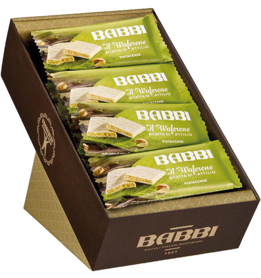 Babbi Waferone Pistacchio Espositore