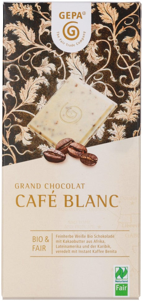 GEPA Cioccolato BIO Café Blanc