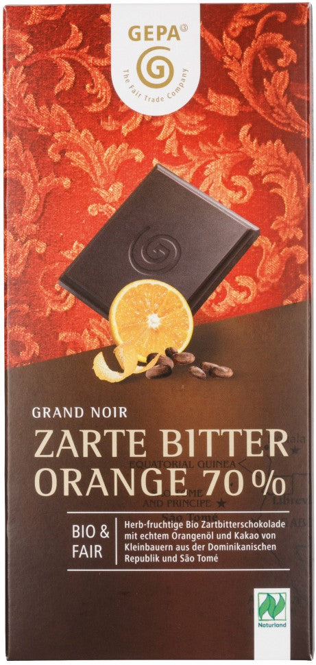 GEPA Cioccolato Fondente Bio all'Arancia