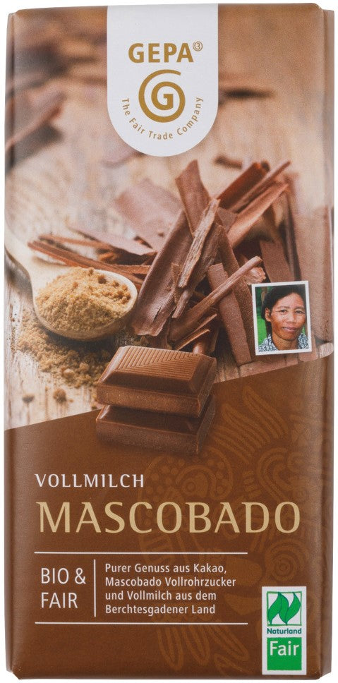 GEPA Cioccolato al Latte BIO Mascobado