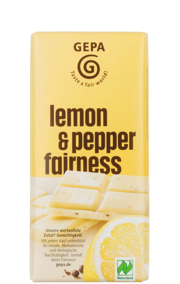 GEPA Cioccolato  BIO Limone e Pepe