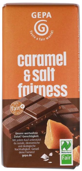 GEPA Cioccolato BIO al Caramello e Sale