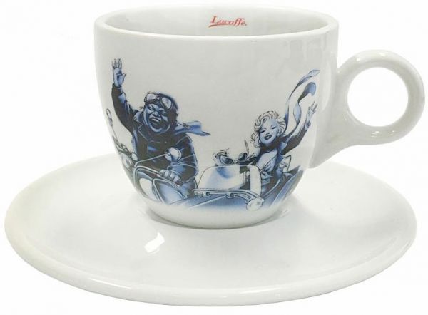 Lucaffé Tazza Cappuccino Blucaffé Bianco/Blu