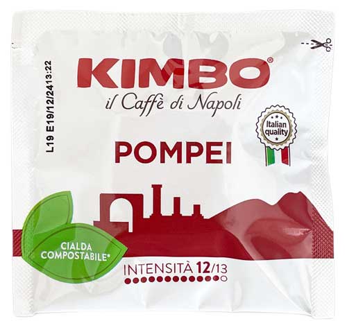 Cialde ESE compostabili Kimbo Pompei ⇒ Gusto come al bar!
