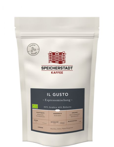 Speicherstadt Kaffee Bio Espresso Il Gusto