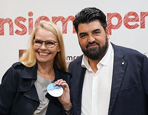 Anne Duhre con Antonino Cannavacciuolo a HOST Milano Espresso-International-und-Antonino-CannavacciuoloYxSXcAySHqiaf