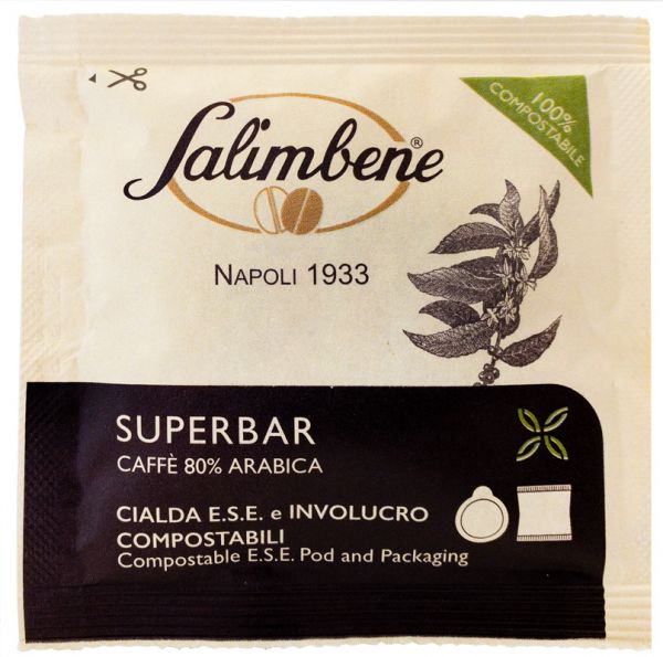 Kompostierbare ESE Pads Salimbene Superbar Espresso
